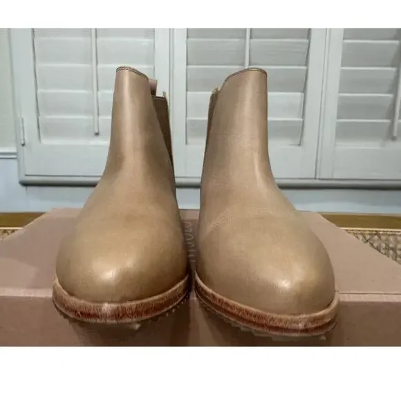 Nisolo Eva Everyday Chelsea Boots Almond Leather Size 8.5 NIB Versatile Comfy - Picture 6 of 14